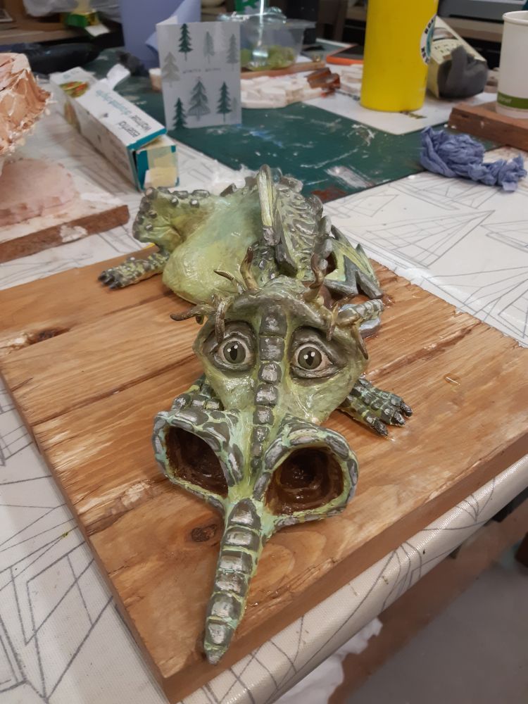 Model of Errol the dragon